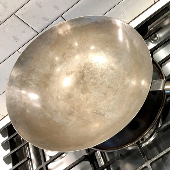 Wok 14 carbon steel 2 pc. Cookware Kitchen & Home Cookware Collectible Cookware